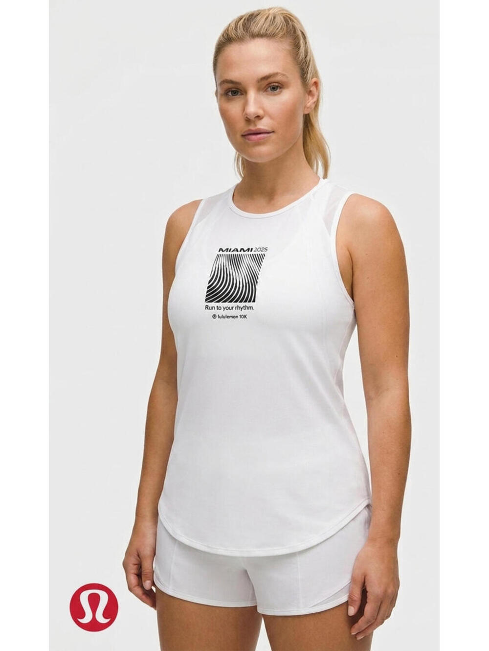 Lululemon 2025 Miami 10K Women’s Sculpt Tank White Size 6 (17" Pit To Pit)